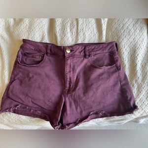 Maroon American Eagle Shorts